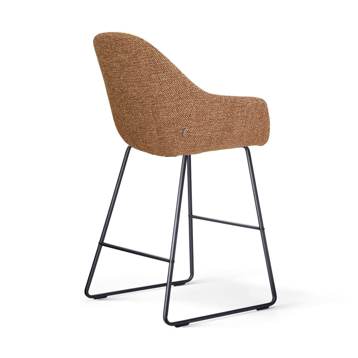 Nino-Mae barkruk bruin blend - zwart onderstel - 65 cm