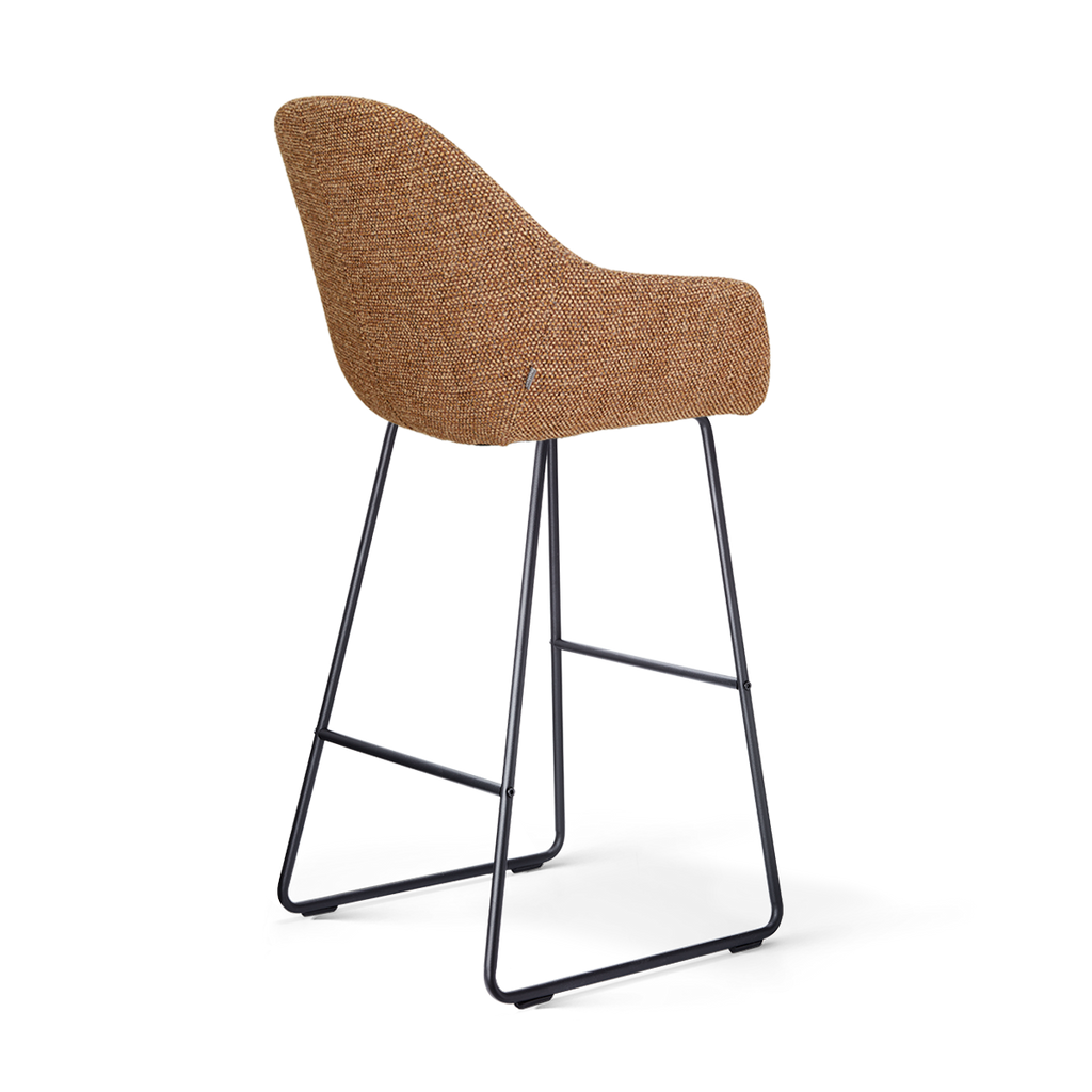 Nino-Mae barkruk bruin blend - zwart onderstel - 75 cm
