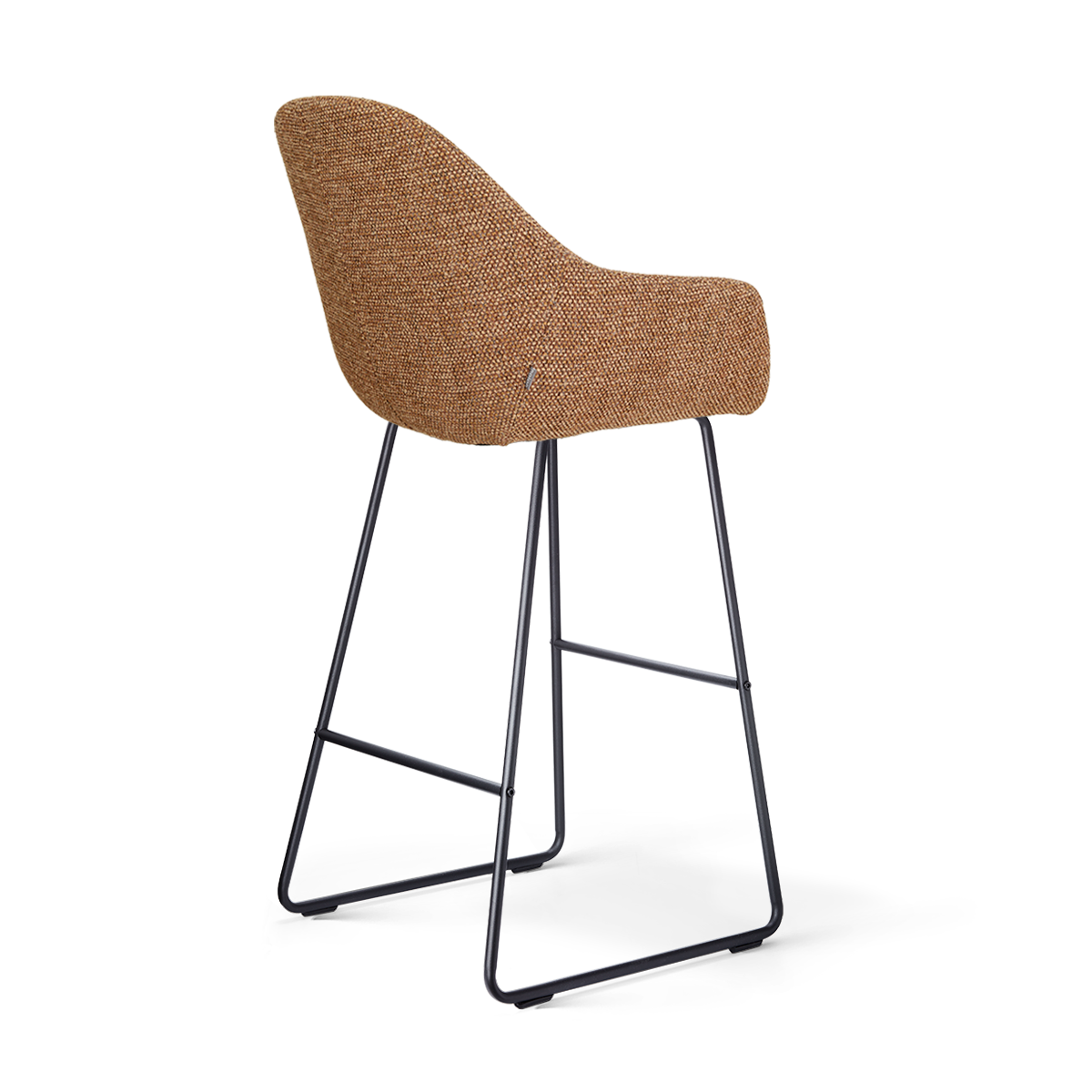 Nino-Mae barkruk bruin blend - zwart onderstel - 75 cm