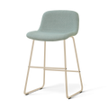 Nino-Mats barkruk saliegroen - beige onderstel - 65 cm