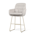 Nino-Mia barkruk beige - beige onderstel - 65 cm