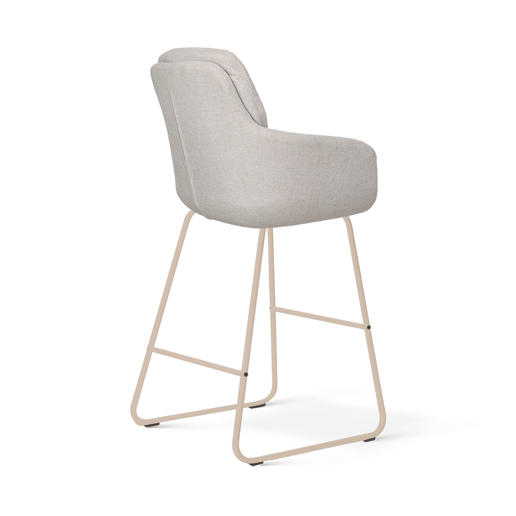 Nino-Mia barkruk beige - beige onderstel - 65 cm