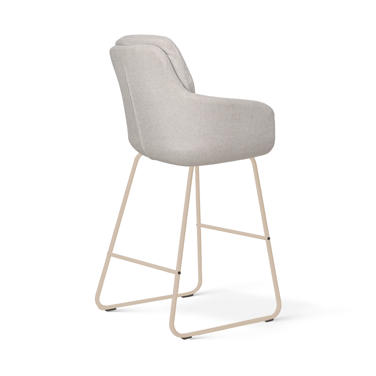 Nino-Mia barkruk beige - beige onderstel - 65 cm
