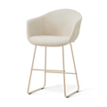 Nino-Otis barkruk cottonbeige - beige onderstel - 65 cm