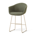 Nino-Otis barkruk forestgroen - beige onderstel - 65 cm