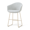 Nino-Otis barkruk grijs melange - beige onderstel - 65 cm