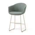 Nino-Otis barkruk saliegroen - beige onderstel - 65 cm