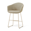 Nino-Otis barkruk taupe melange - beige onderstel - 65 cm