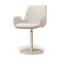 Niva-Eef draaibare tulp eetkamerstoel beige - beige onderstel