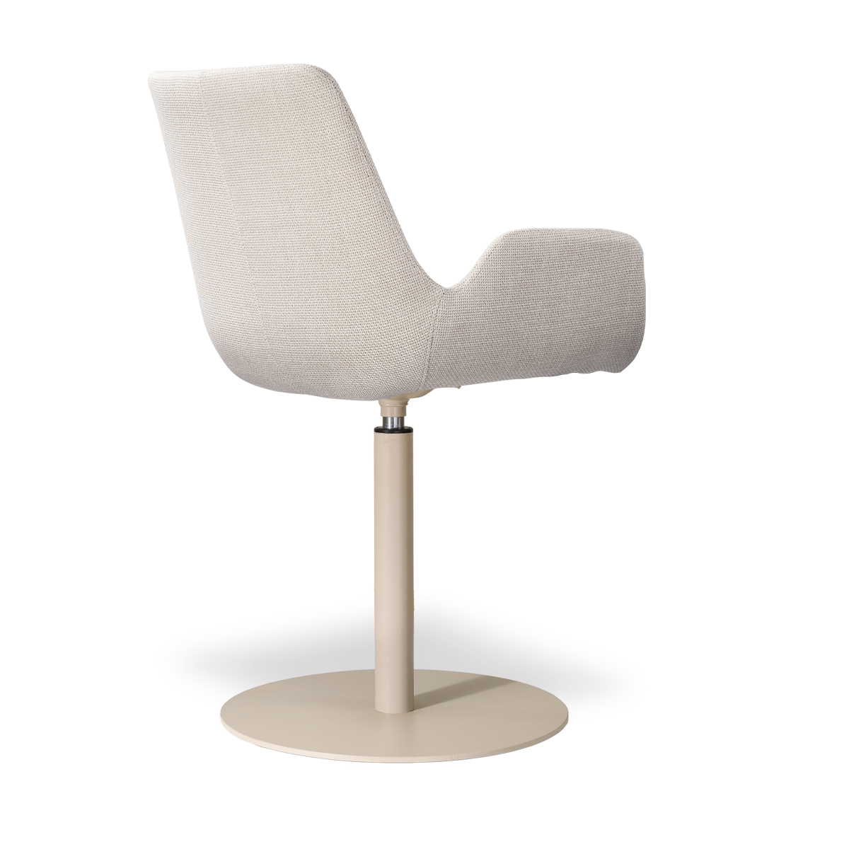 Niva-Eef draaibare tulp eetkamerstoel beige - beige onderstel
