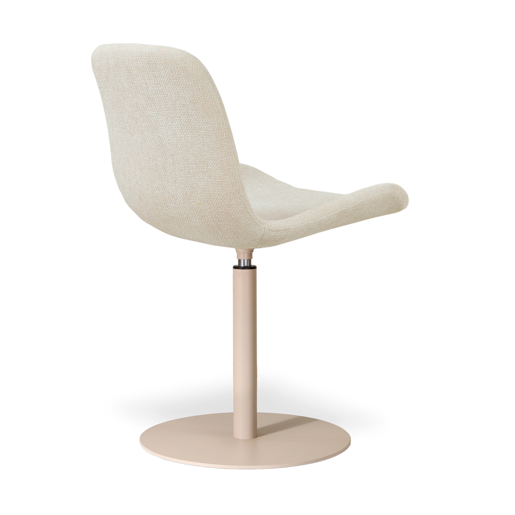 Niva-Fé draaibare tulp eetkamerstoel cottonbeige - beige onderstel
