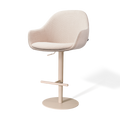 Niva-Mae draaibare tulp barkruk beige - verstelbaar - beige onderstel