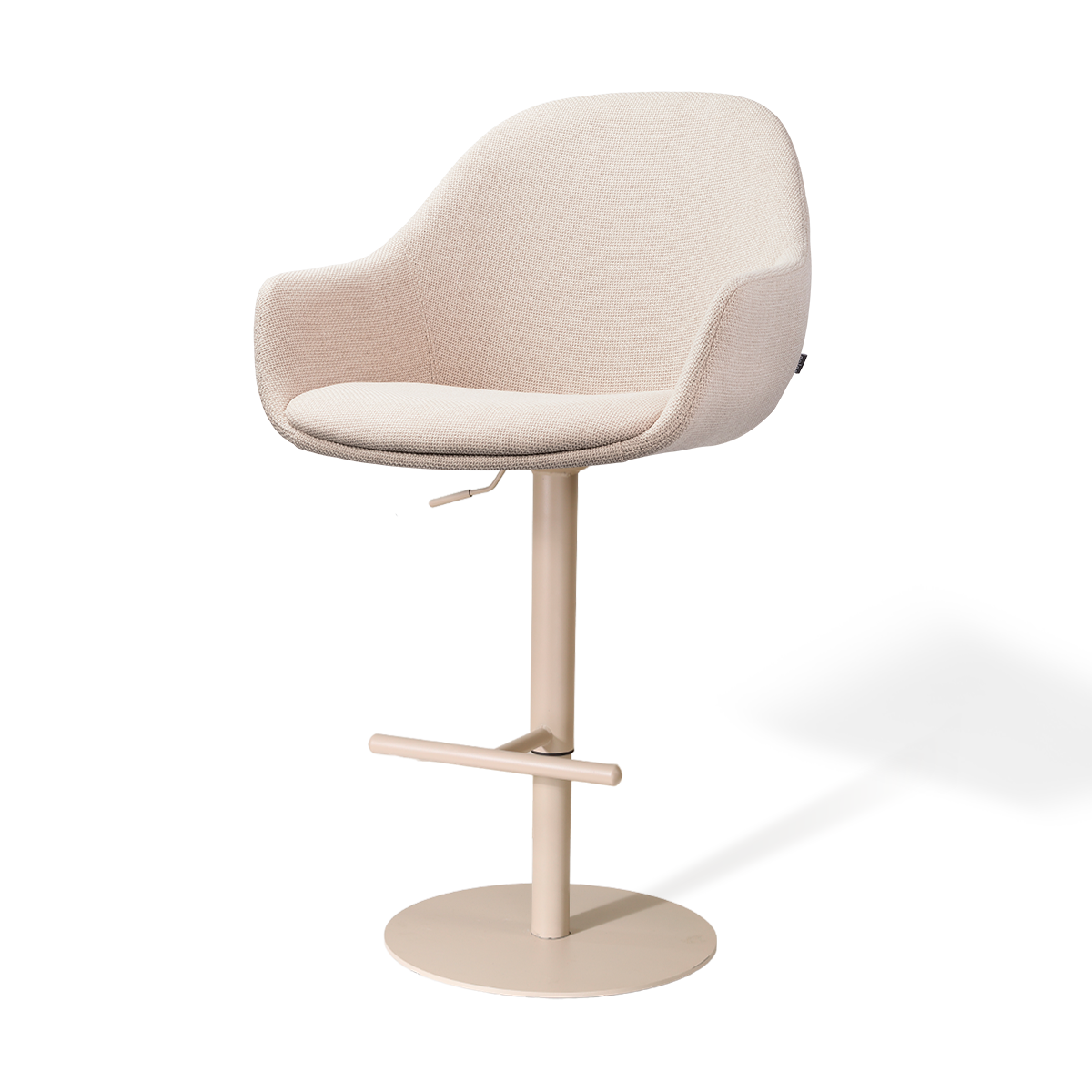 Niva-Mae draaibare tulp barkruk beige - verstelbaar - beige onderstel