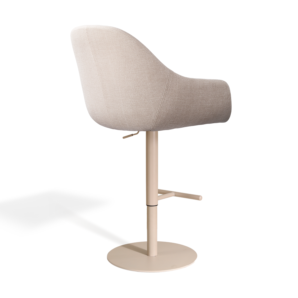 Niva-Mae draaibare tulp barkruk beige - verstelbaar - beige onderstel