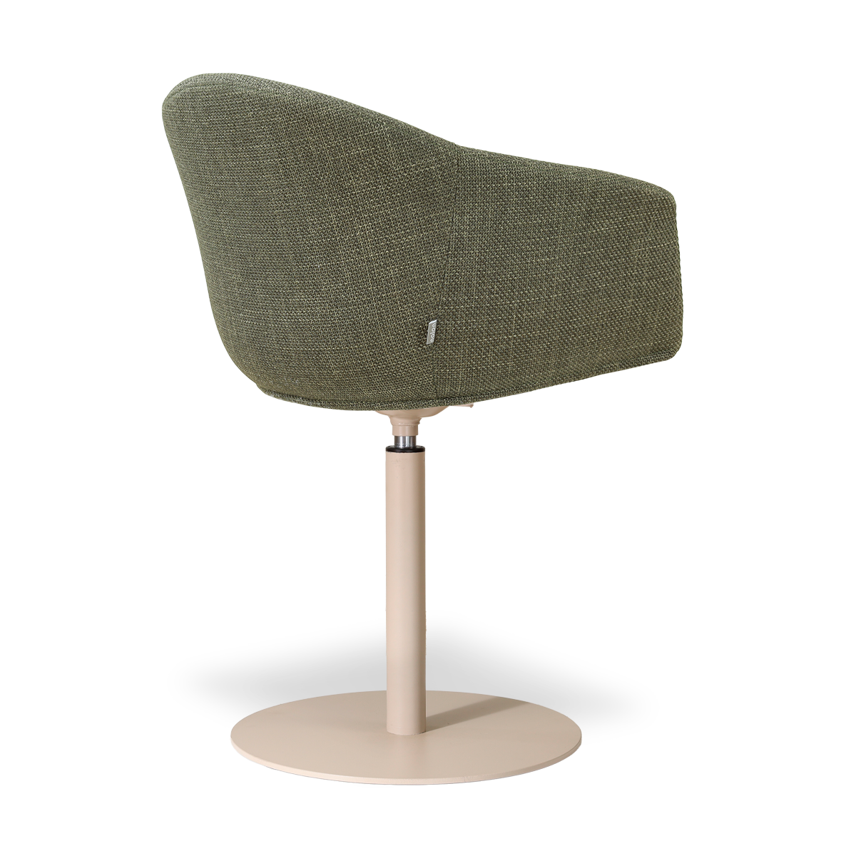 Niva-Otis draaibare tulp eetkamerstoel forestgroen - beige onderstel