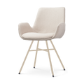 Noa-Eef eetkamerstoel beige - beige onderstel