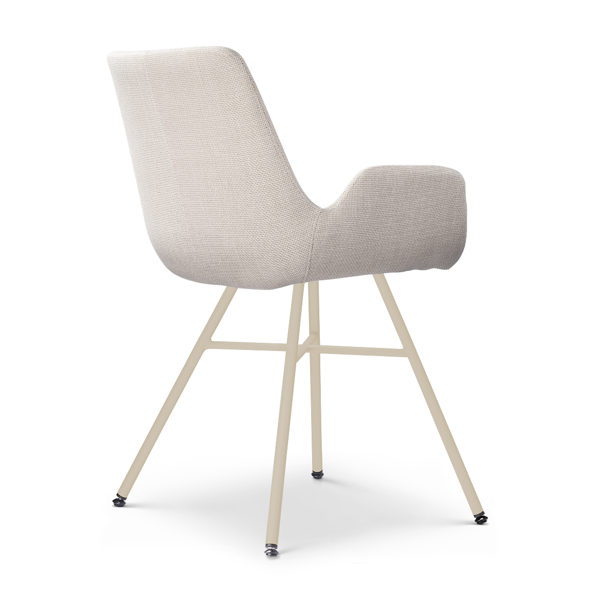 Noa-Eef eetkamerstoel beige - beige onderstel
