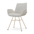 Noa-Eef eetkamerstoel beige gemêleerd - beige onderstel