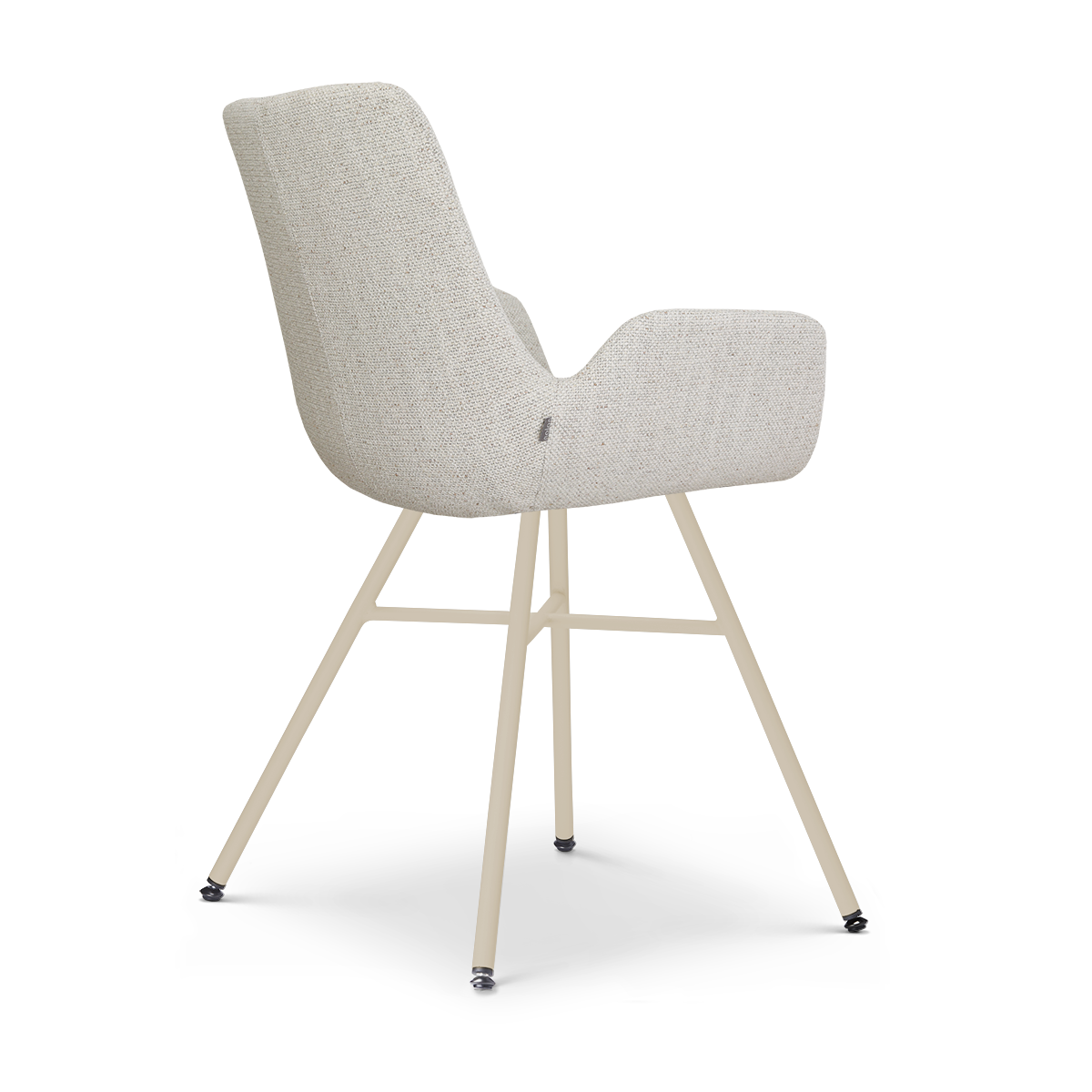 Noa-Eef eetkamerstoel beige gemêleerd - beige onderstel