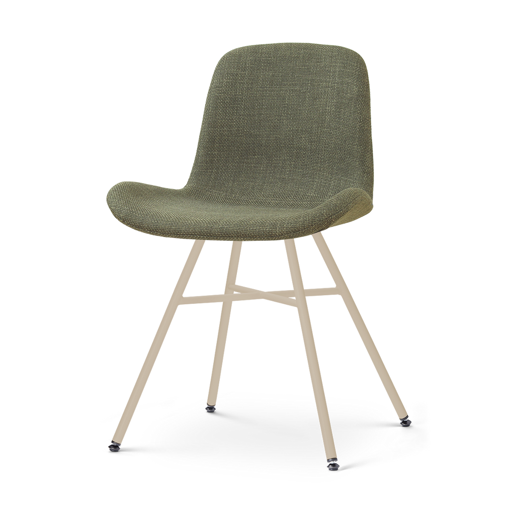 Noa-Fé eetkamerstoel forestgroen - beige onderstel