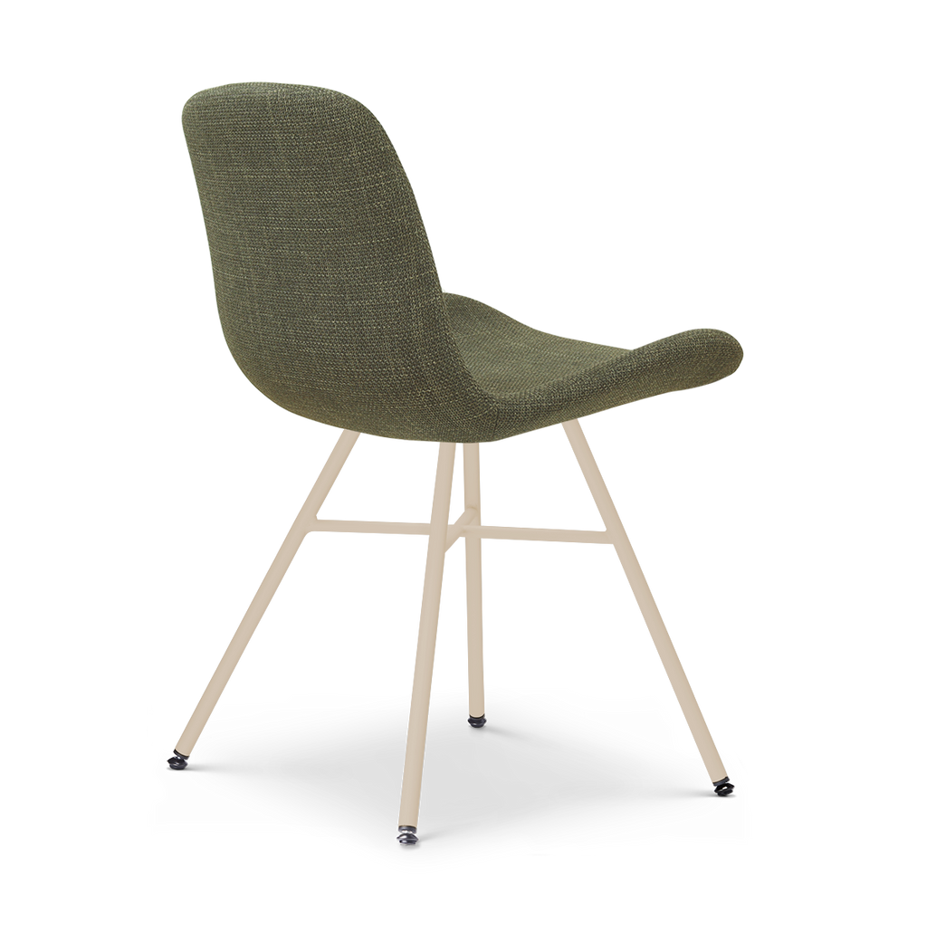 Noa-Fé eetkamerstoel forestgroen - beige onderstel