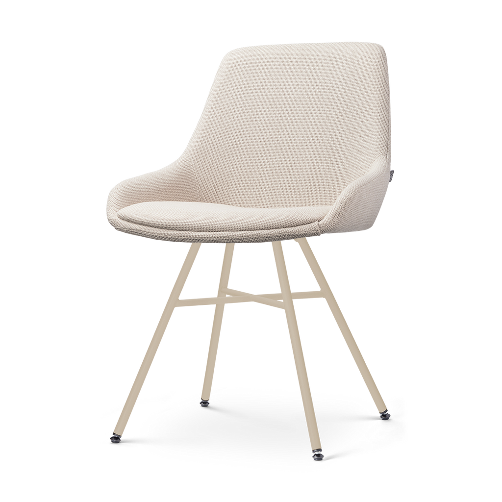 Noa-Isa eetkamerstoel beige - beige onderstel