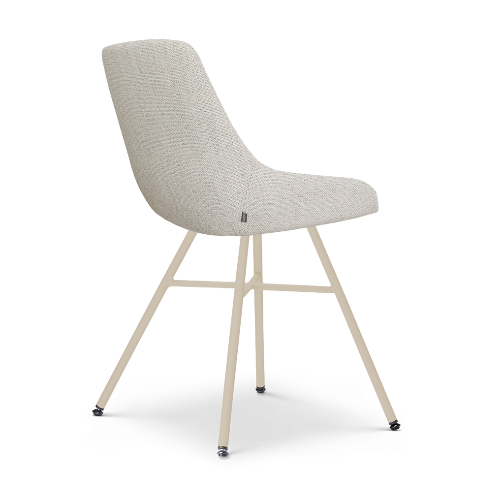 Noa-Isa eetkamerstoel beige gemêleerd - beige onderstel