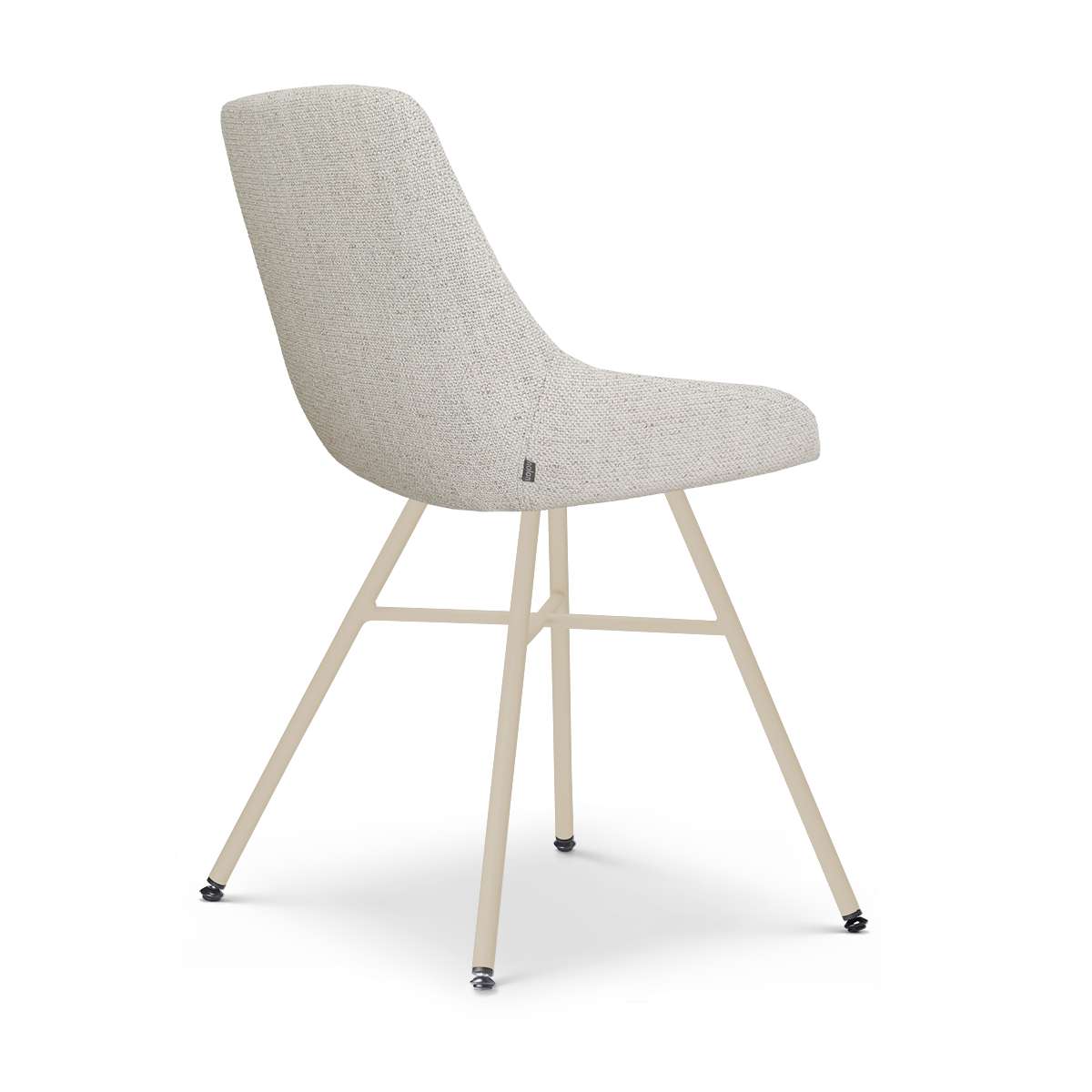 Noa-Isa eetkamerstoel beige gemêleerd - beige onderstel