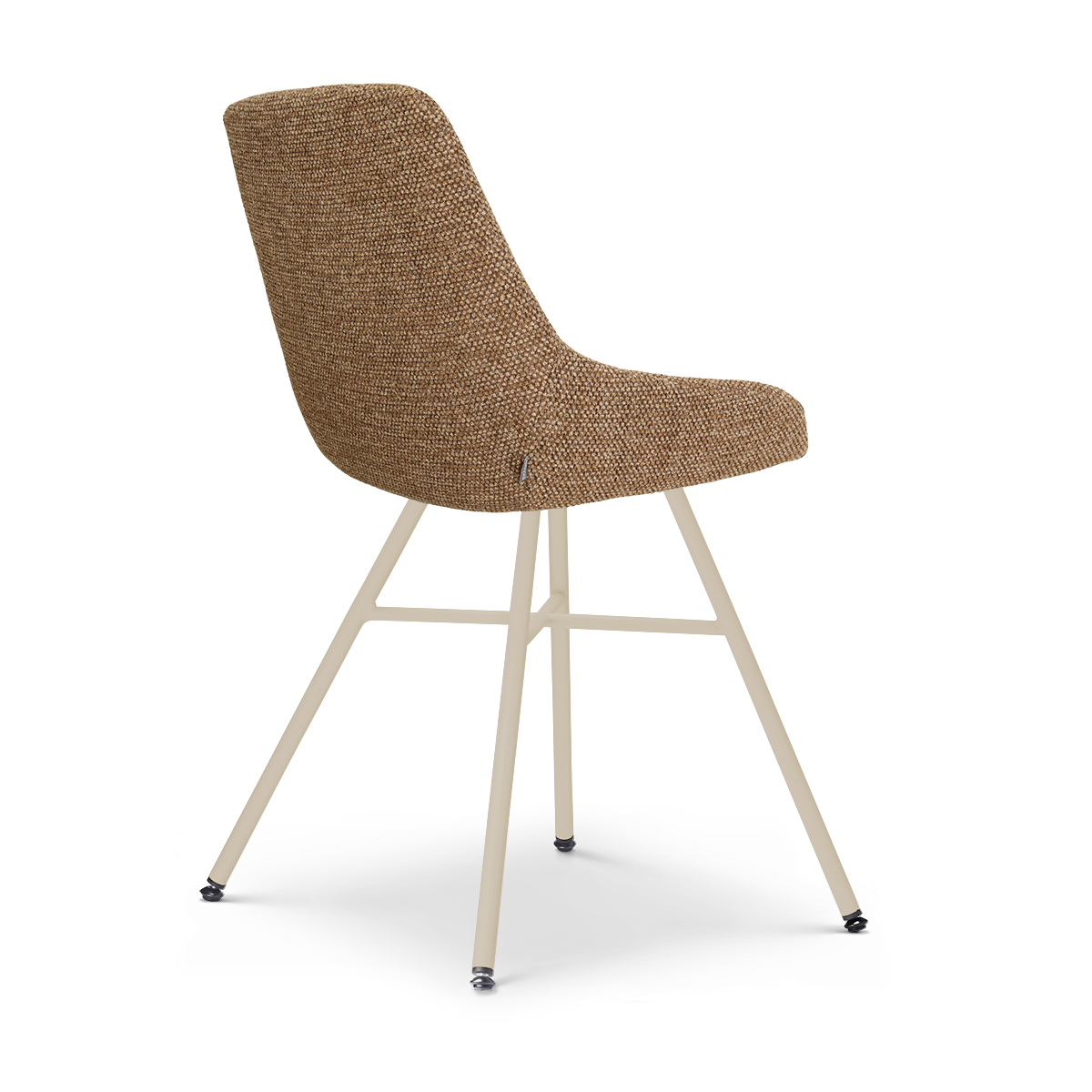 Noa-Isa eetkamerstoel bruin blend - beige onderstel