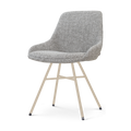 Noa-Isa eetkamerstoel grijs blend - beige onderstel