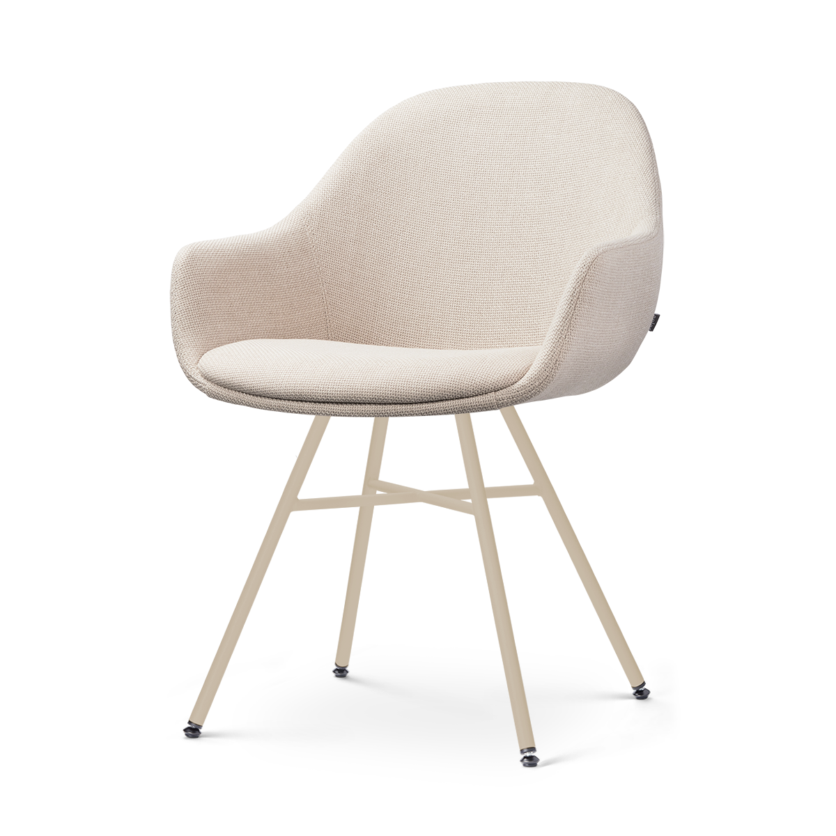 Noa-Mae eetkamerstoel beige - beige onderstel