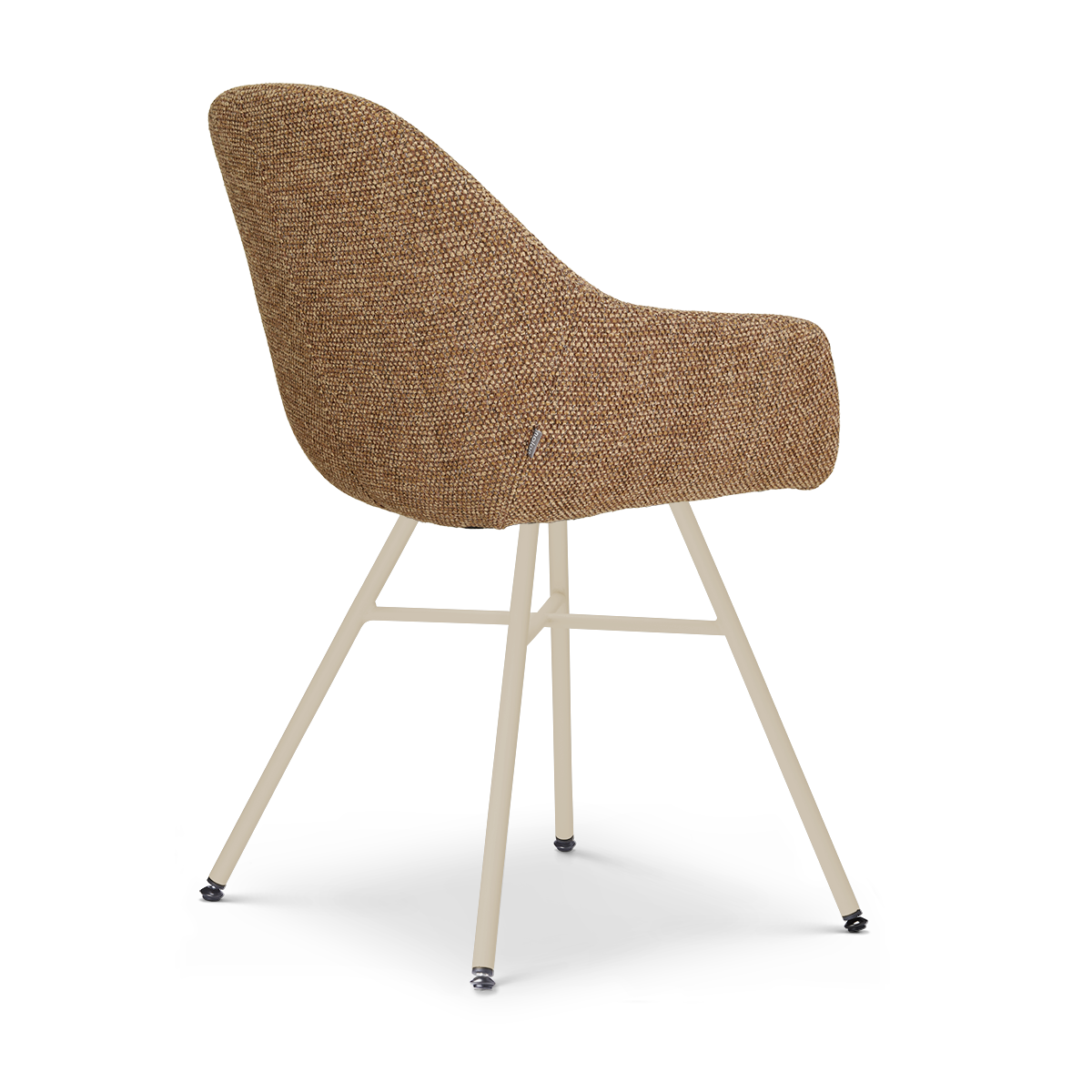 Noa-Mae eetkamerstoel bruin blend - beige onderstel
