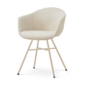 Noa-Otis eetkamerstoel cottonbeige - beige onderstel