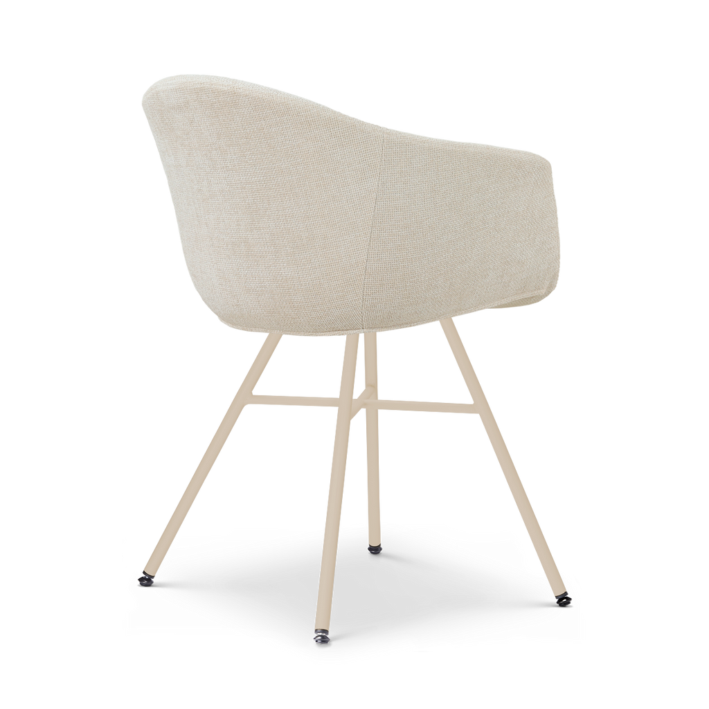 Noa-Otis eetkamerstoel cottonbeige - beige onderstel