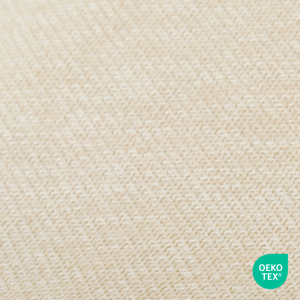 Noor-Fé draaibare eetkamerstoel cottonbeige - walnoot houten onderstel