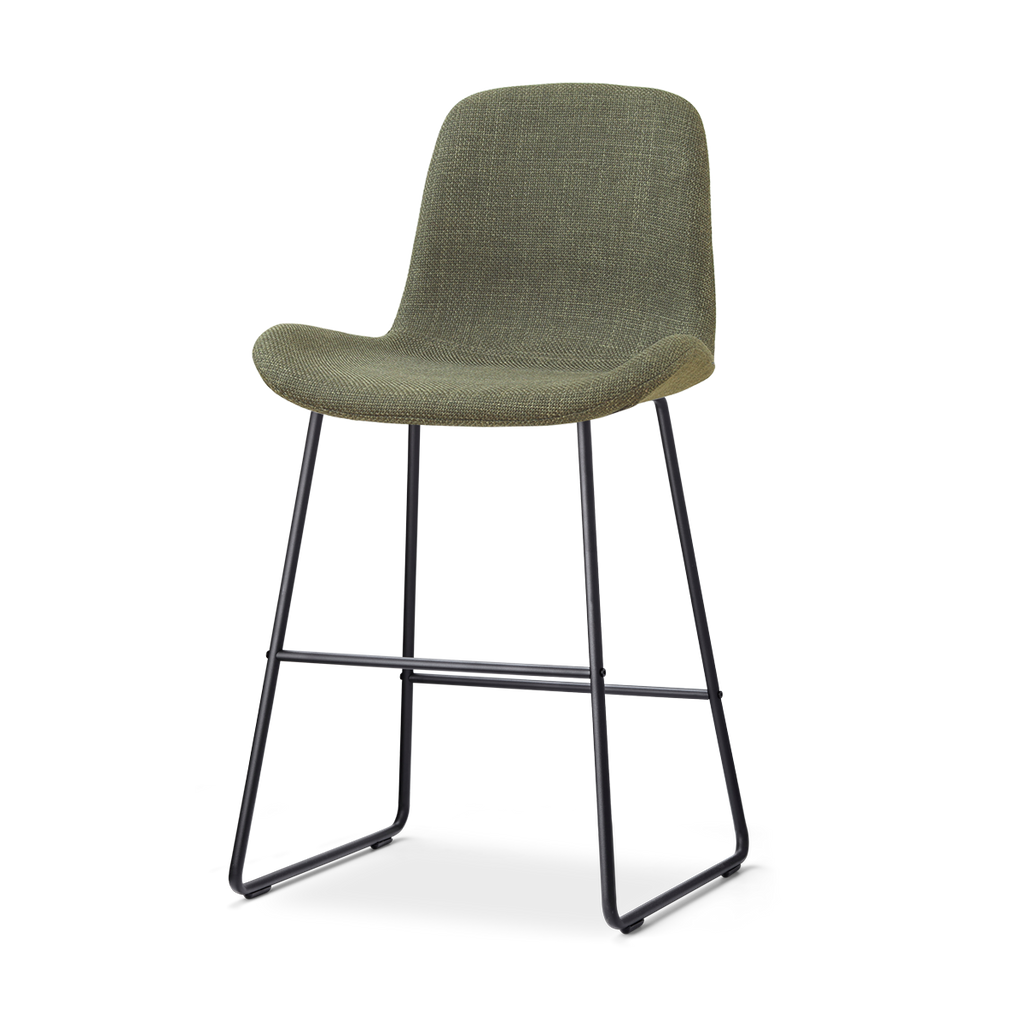 Nino-Fé barkruk forestgroen - zwart onderstel - 65 cm