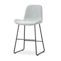 Nino-Fé barkruk grijs melange - zwart onderstel - 65 cm