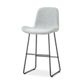 Nino-Fé barkruk grijs melange - zwart onderstel - 75 cm