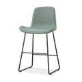 Nino-Fé barkruk saliegroen - zwart onderstel - 65 cm