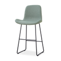 Nino-Fé barkruk saliegroen - zwart onderstel - 75 cm