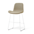 Nino-Fé barkruk taupe melange - wit onderstel - 65 cm
