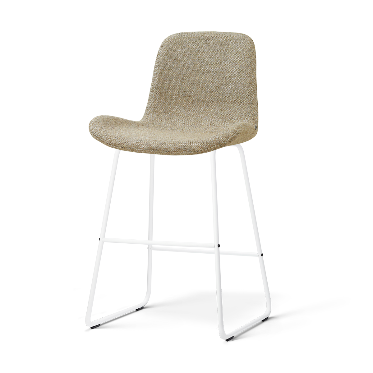 Nino-Fé barkruk taupe melange - wit onderstel - 65 cm