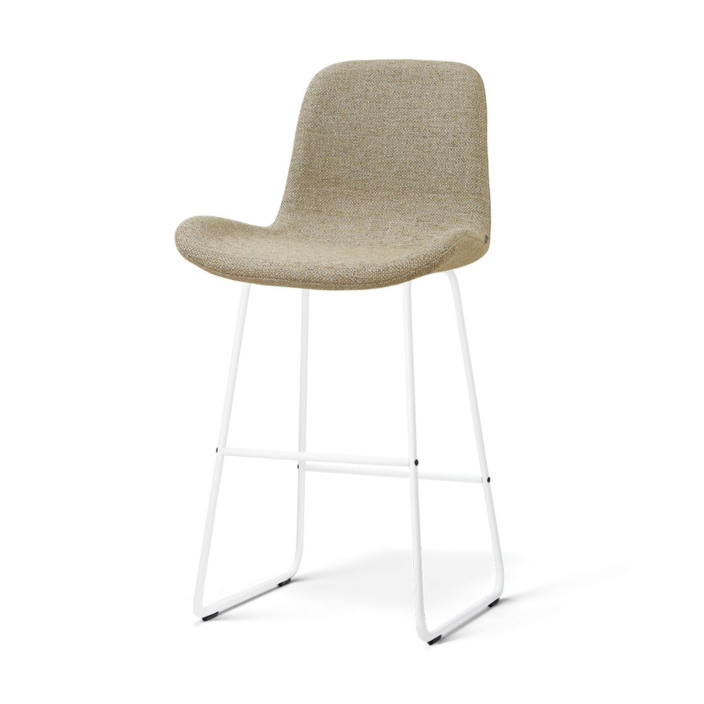 Nino-Fé barkruk taupe melange - wit onderstel - 75 cm