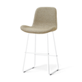 Nino-Fé barkruk taupe melange - wit onderstel - 75 cm