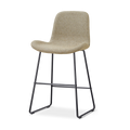 Nino-Fé barkruk taupe melange - zwart onderstel - 65 cm