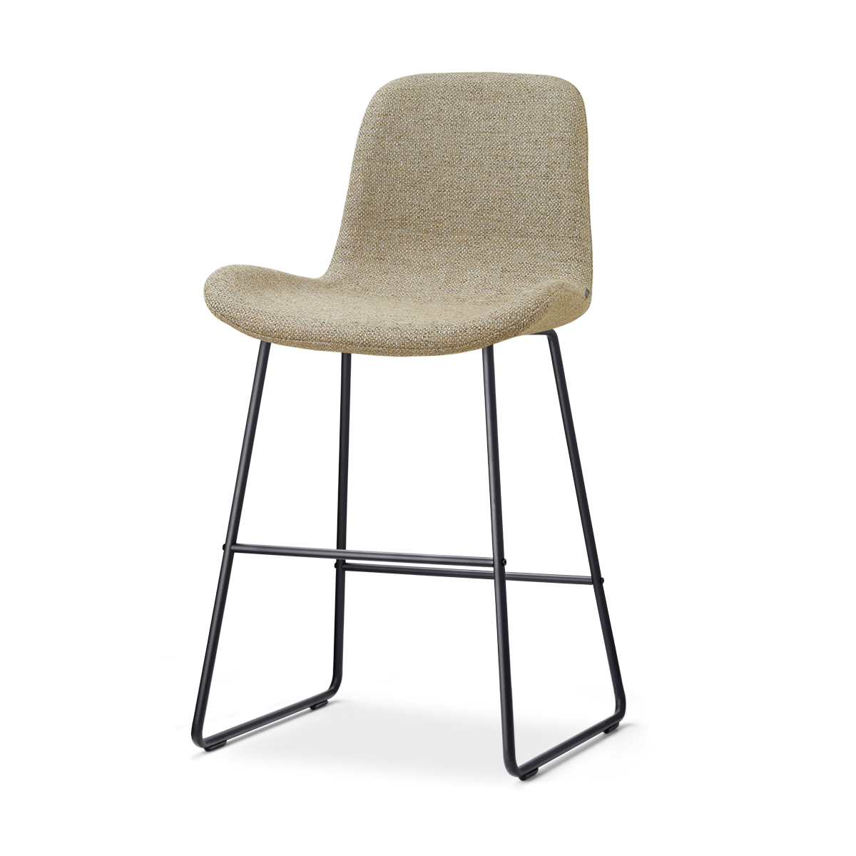 Nino-Fé barkruk taupe melange - zwart onderstel - 65 cm