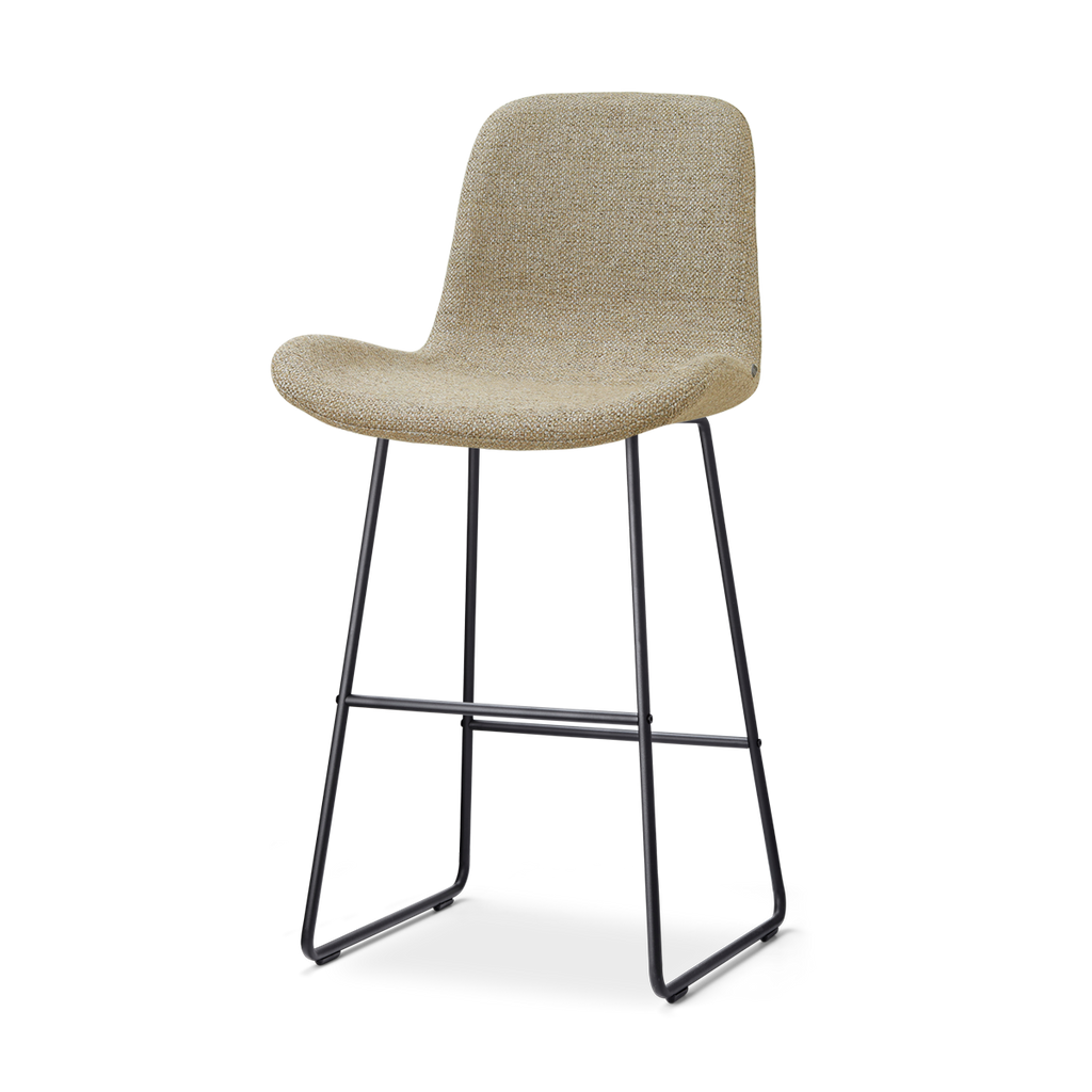 Nino-Fé barkruk taupe melange - zwart onderstel - 75 cm