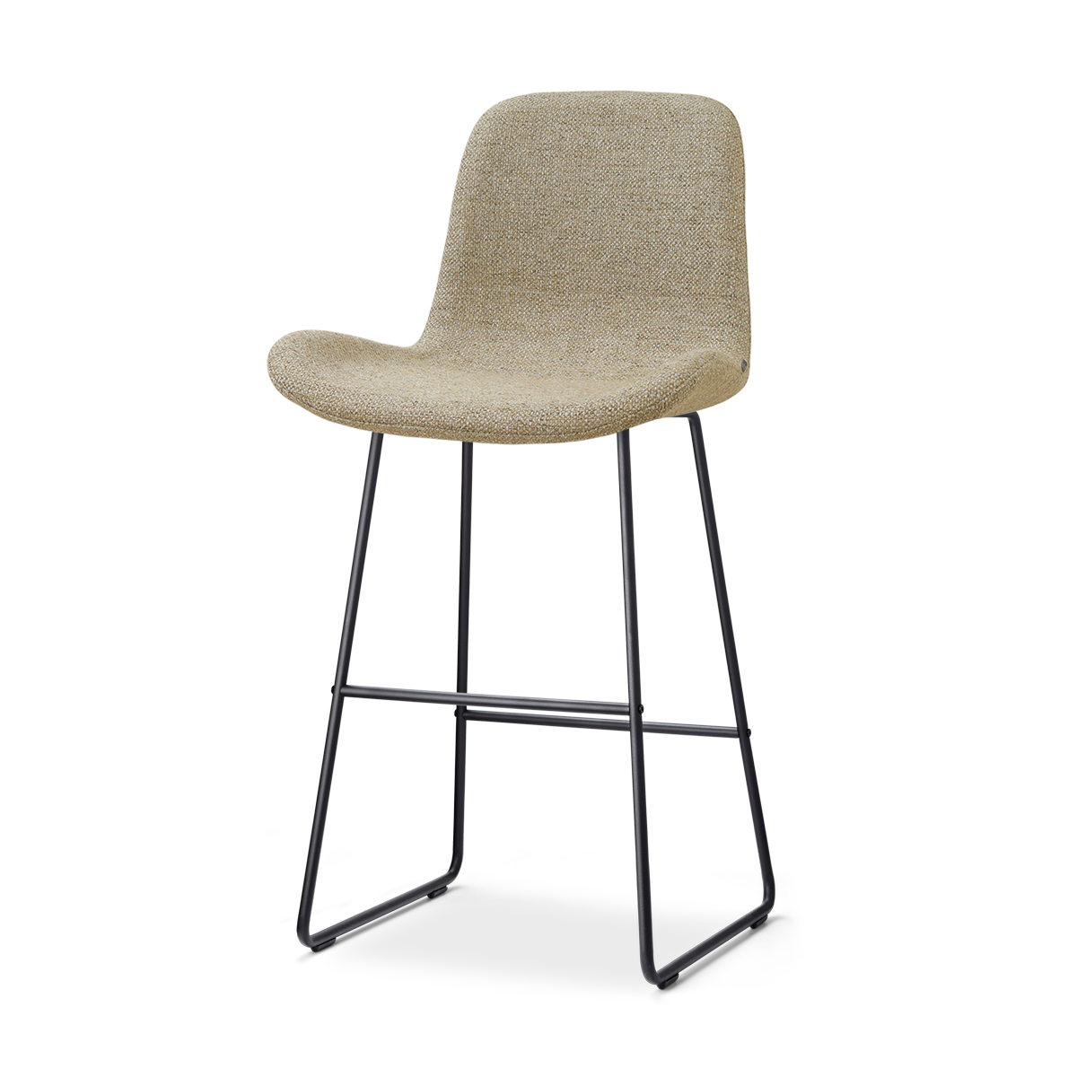 Nino-Fé barkruk taupe melange - zwart onderstel - 75 cm