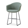 Nino-Otis barkruk saliegroen - zwart onderstel - 65 cm