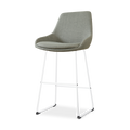 Nino-Isa barkruk saliegroen - wit onderstel - 75 cm